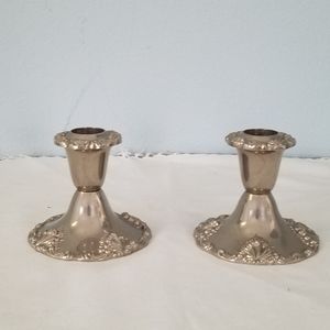 Godinger Silverplated Candlestick Holders